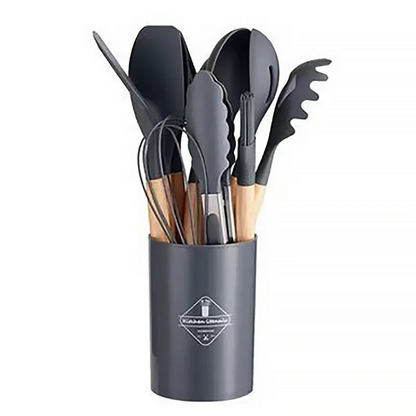 Set of 12 Silicone Cooking Tools for Kitchen Use