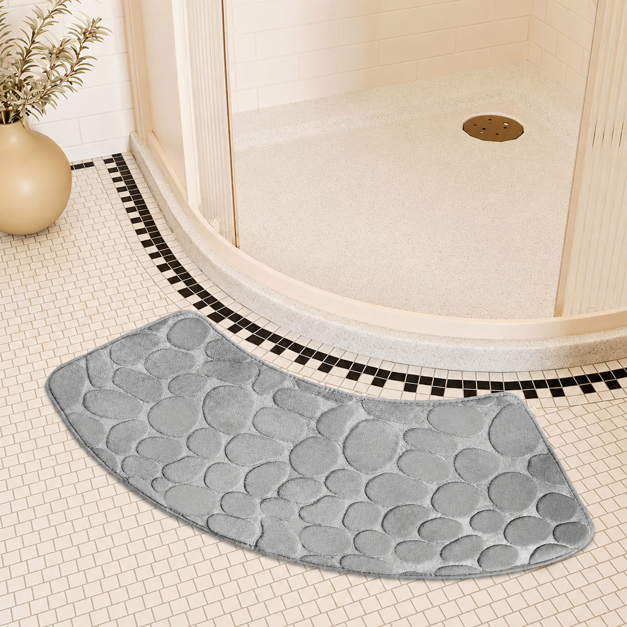 Non-Slip Thick Bath Mat for Shower and Bathroom Floor