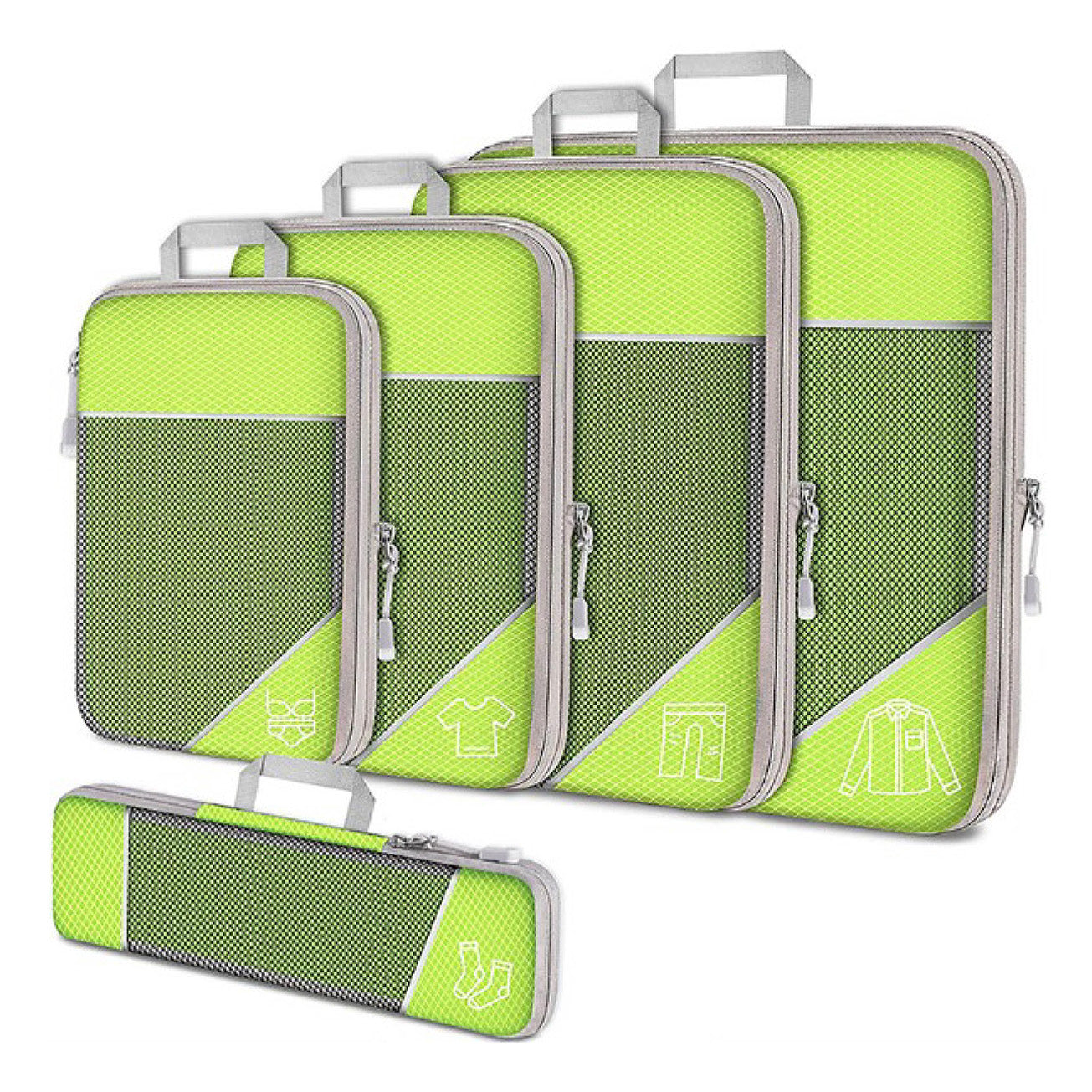 Compression Travel Set – Space-Saving Packing Cubes for Organized Luggage