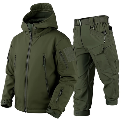 Waterproof Softshell Tactical Jacket and Cargo Pants Set for Men