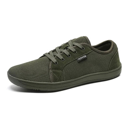 Breathable Minimalist Sneakers with Zero Drop Sole - Wide Fit Barefoot Shoes