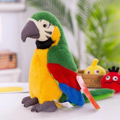 Chattering Parrot Plush Toy - Squawkie