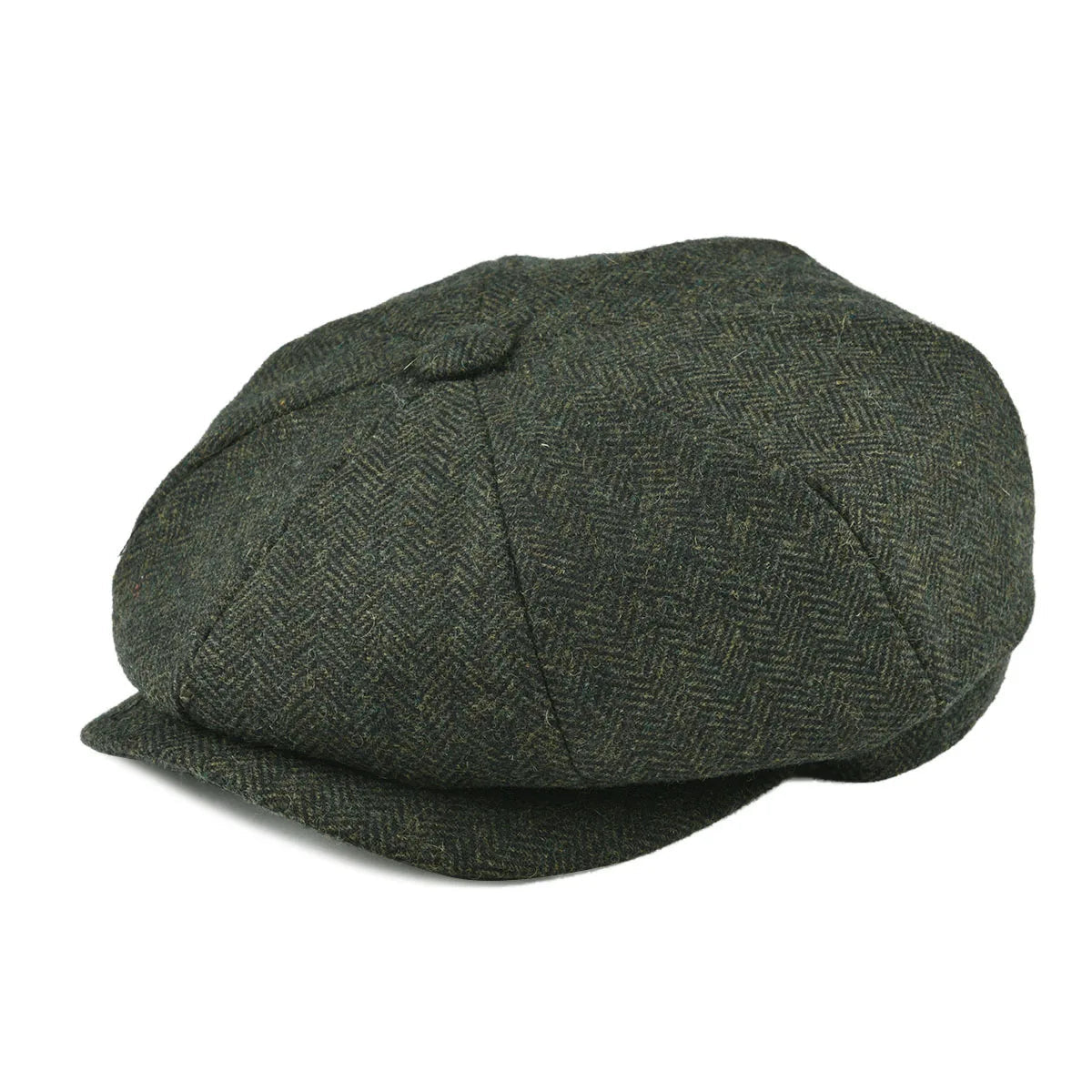 Wool Tweed Newsboy Cap in Vintage Flat Ivy Style