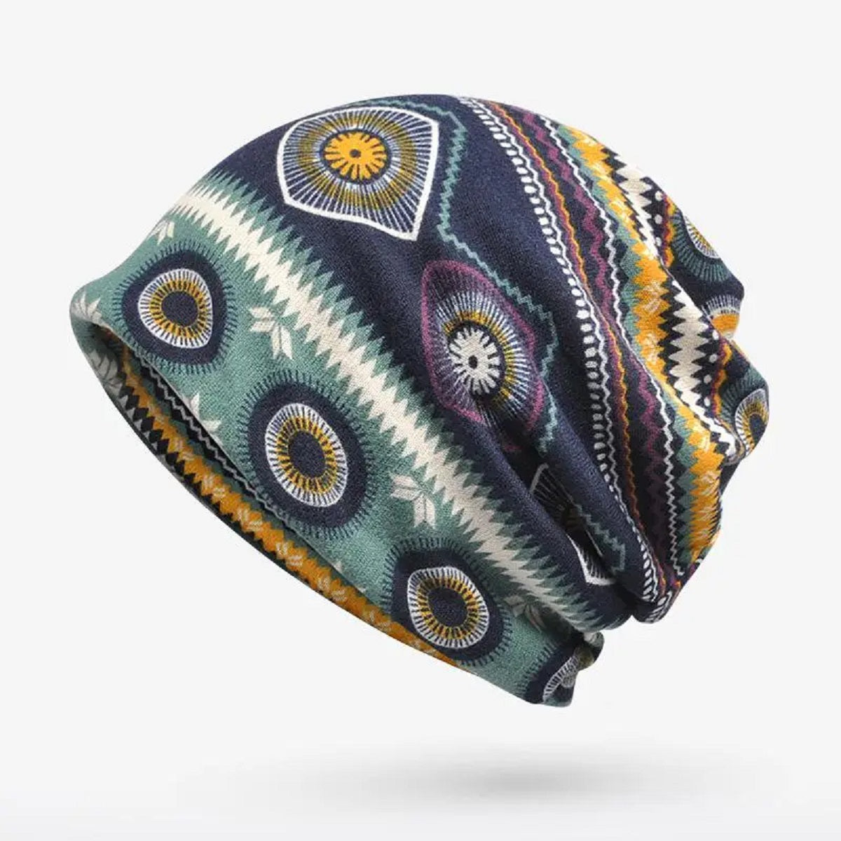 Thin Beanie Cap - Vintage Turban Style Hat
