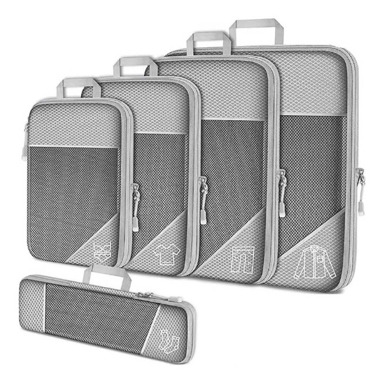 Compression Travel Set – Space-Saving Packing Cubes for Organized Luggage