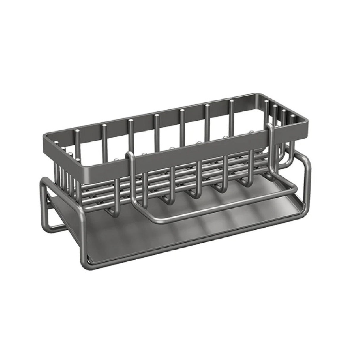 Faucet-Mounted Sponge Holder - Stainless Steel Sink Rack