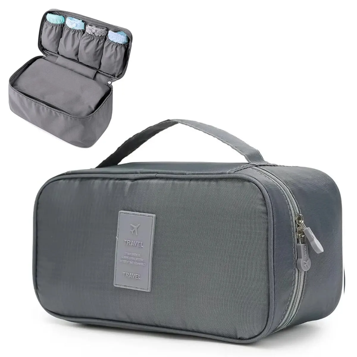 Toiletry and Cosmetic Case Organizer Bags for Multi-Function Bra Storage