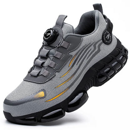 Safety Work Shoes with Rotating Buttons – Anti-Smash and Anti-Puncture