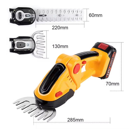 90° Adjustable Head Cordless Electric Hedge Trimmer