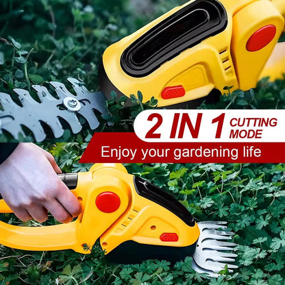 90° Adjustable Head Cordless Electric Hedge Trimmer