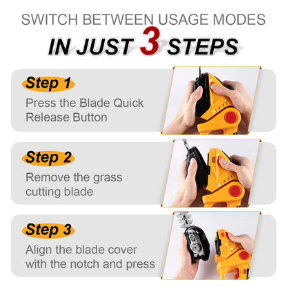 90° Adjustable Head Cordless Electric Hedge Trimmer