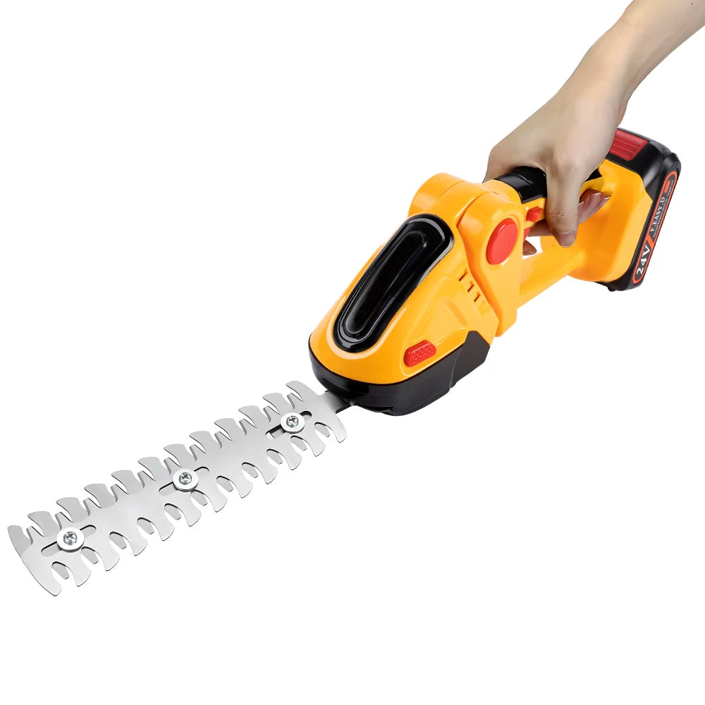 90° Adjustable Head Cordless Electric Hedge Trimmer