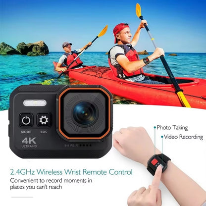 4K Waterproof Motorcycle Camera with Wide-Angle Lens