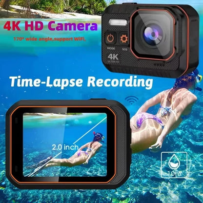 4K HD 60FPS Action Camera for Motorcycles