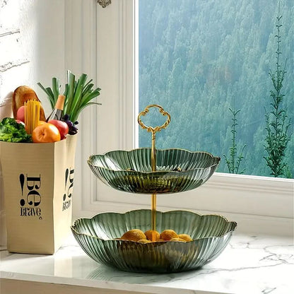 Modern 3-Tier Fruit Bowl Stand and Organizer