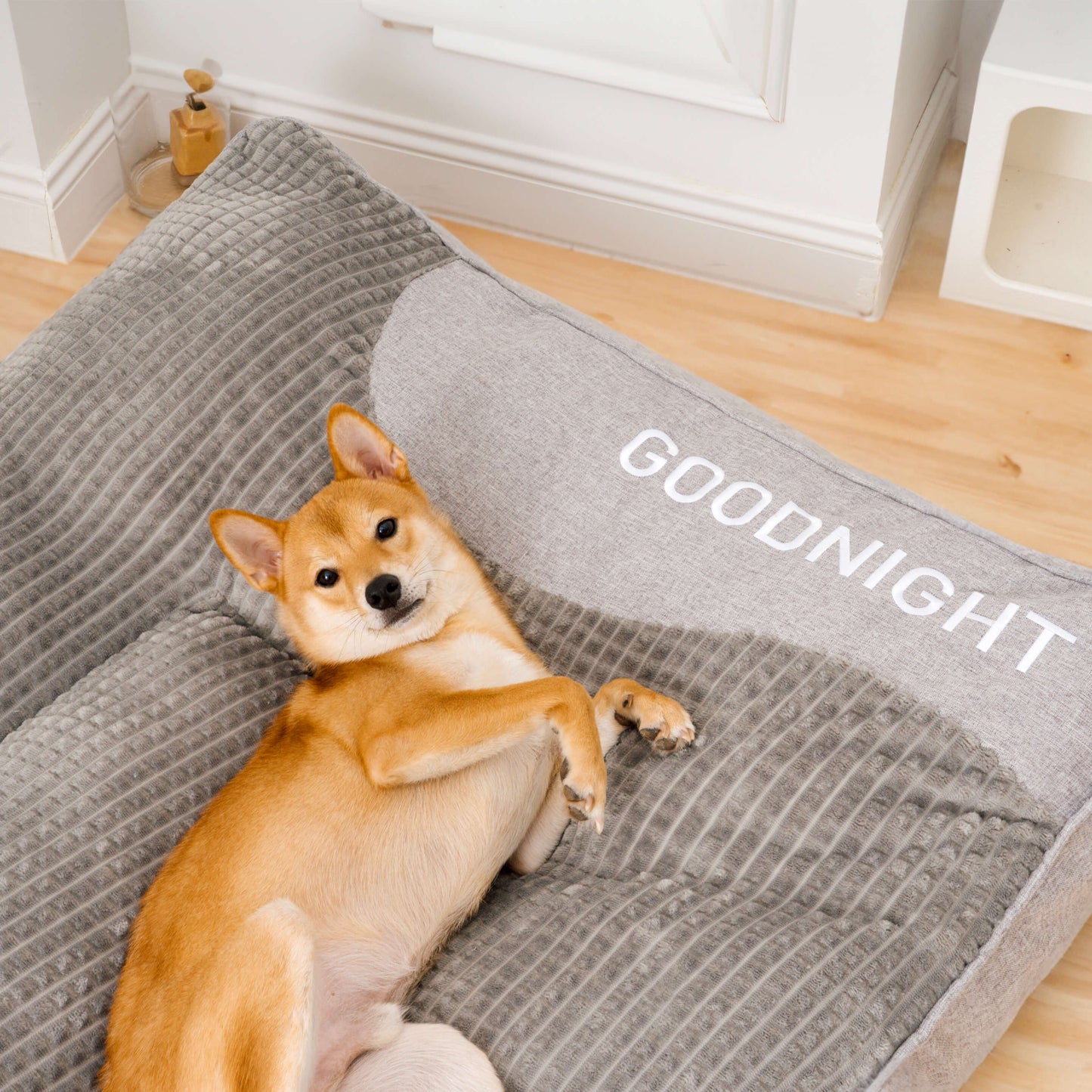 Orthopedic Dog Bed - Large Thick Cushion with Neck Support and Removable Washable Cover