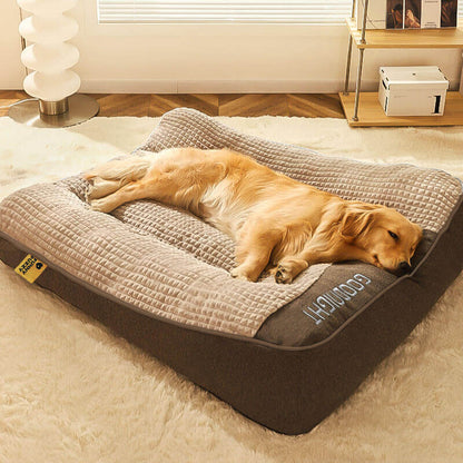 Orthopedic Dog Bed - Large Thick Cushion with Neck Support and Removable Washable Cover