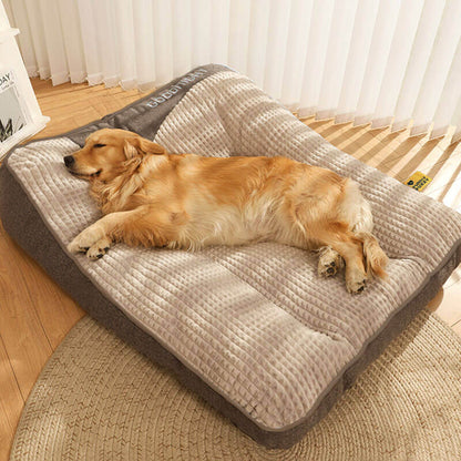 Orthopedic Dog Bed - Large Thick Cushion with Neck Support and Removable Washable Cover
