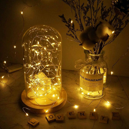 Solar String Lights with Copper Wires – Waterproof Outdoor Fairy Lights