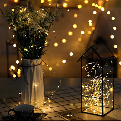 Solar String Lights with Copper Wires – Waterproof Outdoor Fairy Lights