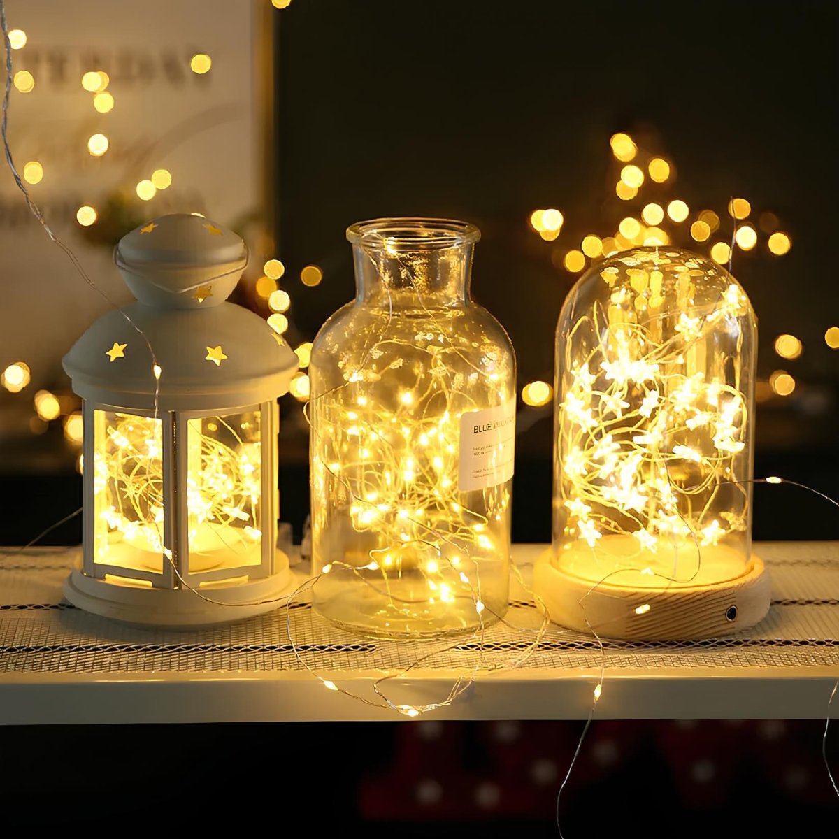 Solar String Lights with Copper Wires – Waterproof Outdoor Fairy Lights