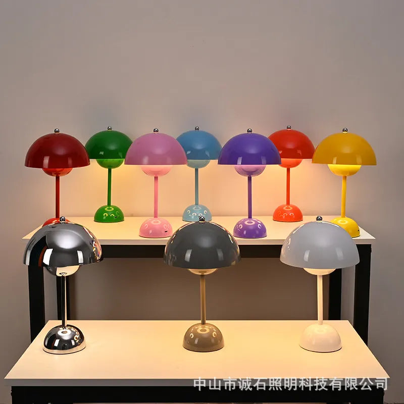 USB Rechargeable LED Table Lamp | 3-Level Dimming | Scandinavian Style