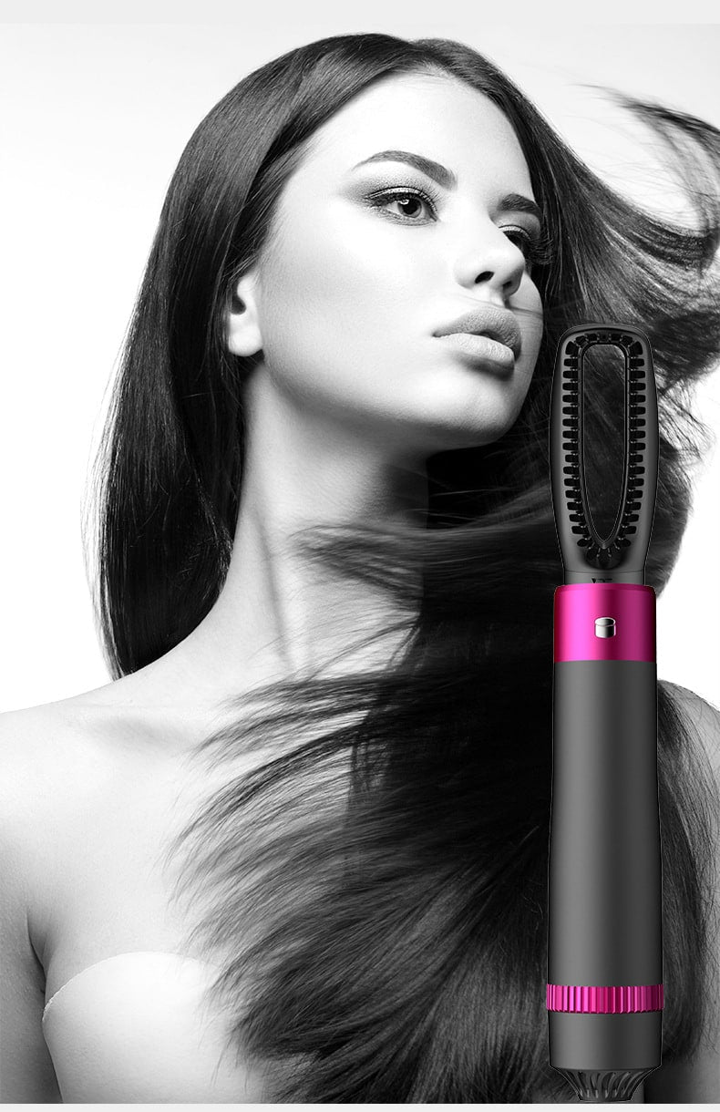 All-in-One Blow Dry Brush with 5 Versatile Attachments
