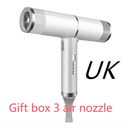 Compact 1200W Ionic Hair Dryer with Diffuser & Comb Attachments