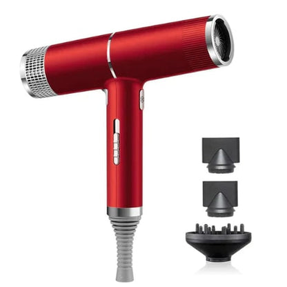 Compact 1200W Ionic Hair Dryer with Diffuser & Comb Attachments