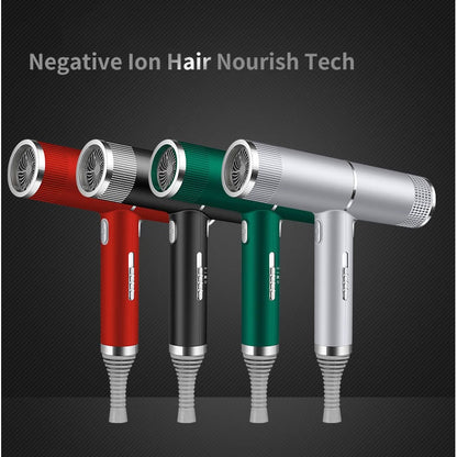 Compact 1200W Ionic Hair Dryer with Diffuser & Comb Attachments