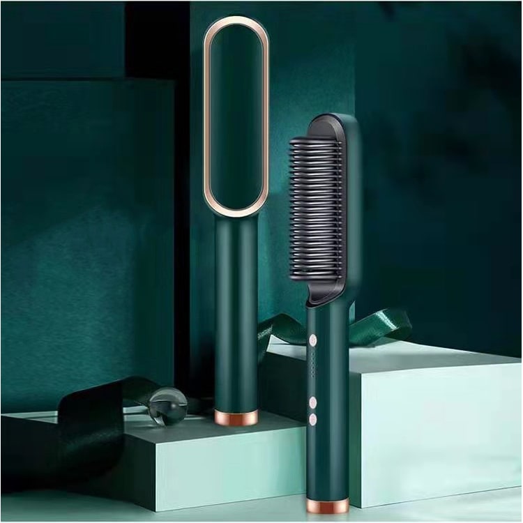 Ceramic Hair Styling Brush with Cordless Convenience and Custom Heat Settings