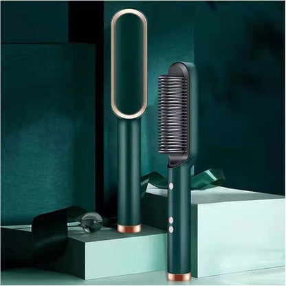 Ceramic Hair Styling Brush with Cordless Convenience and Custom Heat Settings