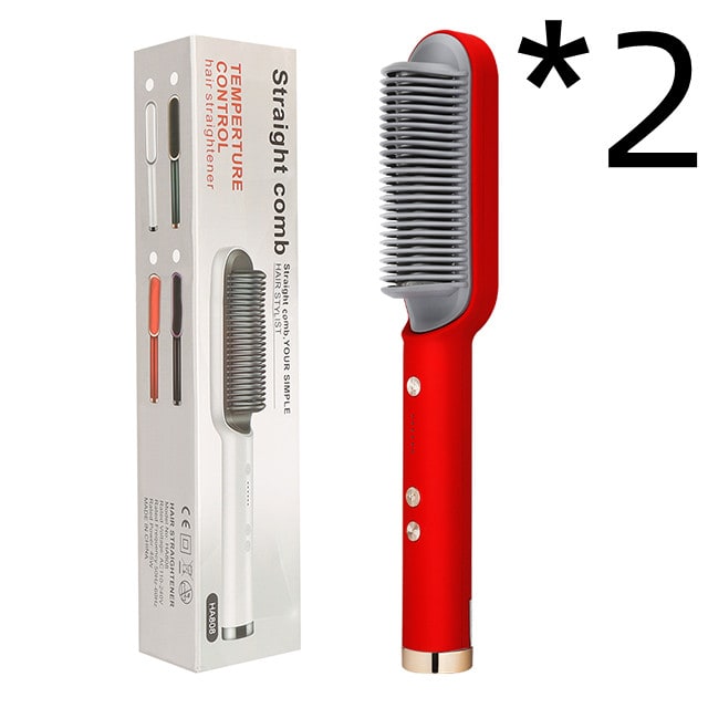 Ceramic Hair Styling Brush with Cordless Convenience and Custom Heat Settings