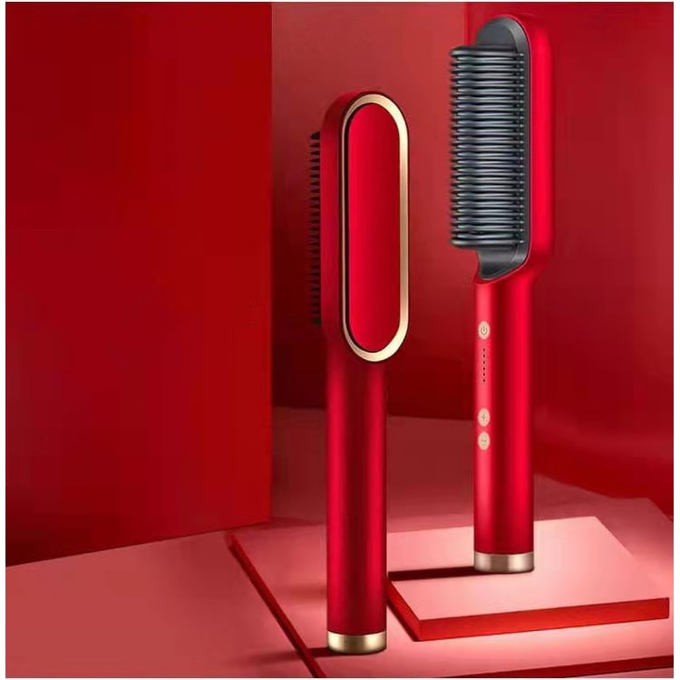 Ceramic Hair Styling Brush with Cordless Convenience and Custom Heat Settings