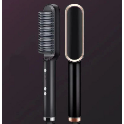 Ceramic Hair Styling Brush with Cordless Convenience and Custom Heat Settings