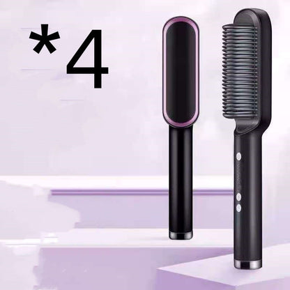 Ceramic Hair Styling Brush with Cordless Convenience and Custom Heat Settings