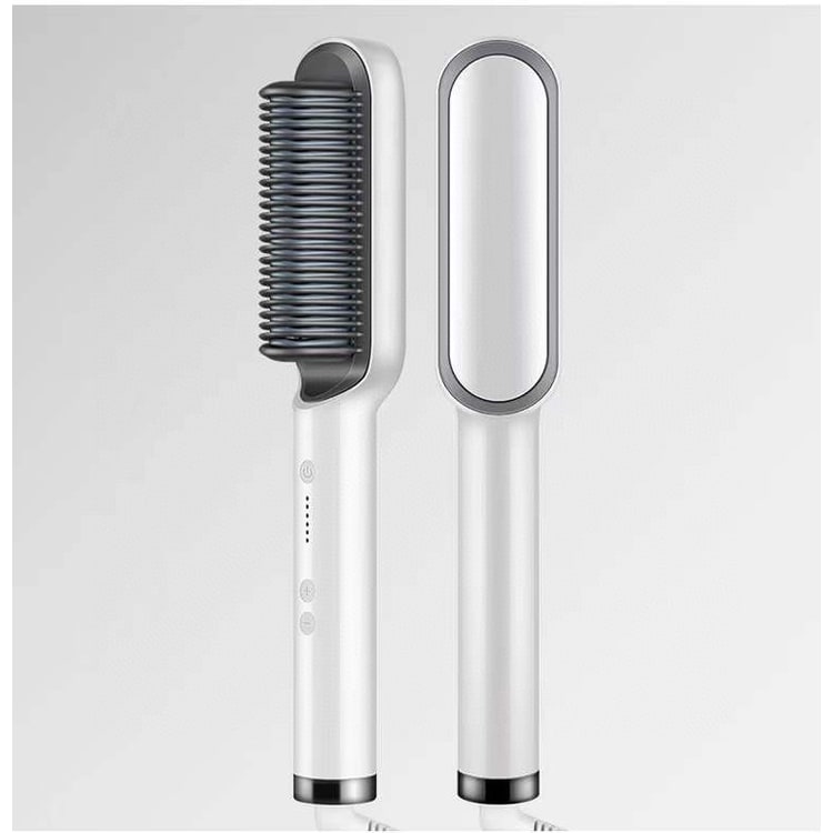 Ceramic Hair Styling Brush with Cordless Convenience and Custom Heat Settings