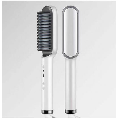 Ceramic Hair Styling Brush with Cordless Convenience and Custom Heat Settings