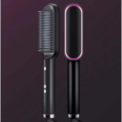 Ceramic Hair Styling Brush with Cordless Convenience and Custom Heat Settings