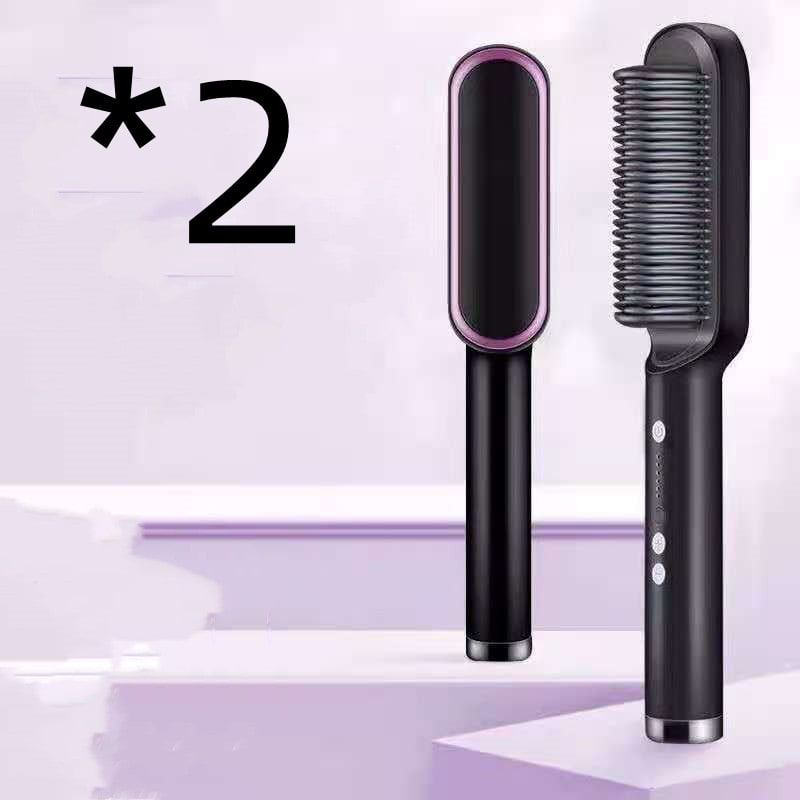 Ceramic Hair Styling Brush with Cordless Convenience and Custom Heat Settings