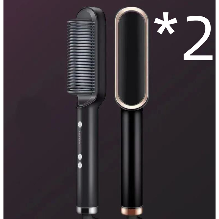 Ceramic Hair Styling Brush with Cordless Convenience and Custom Heat Settings