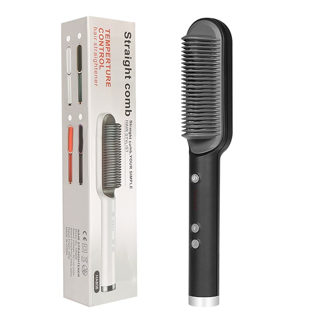 Ceramic Hair Styling Brush with Cordless Convenience and Custom Heat Settings