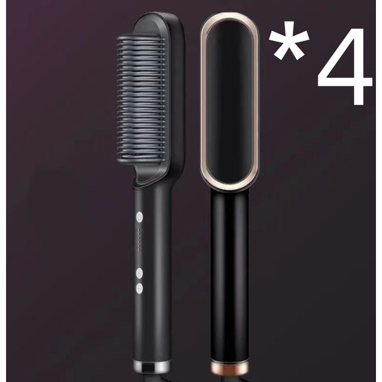 Ceramic Hair Styling Brush with Cordless Convenience and Custom Heat Settings