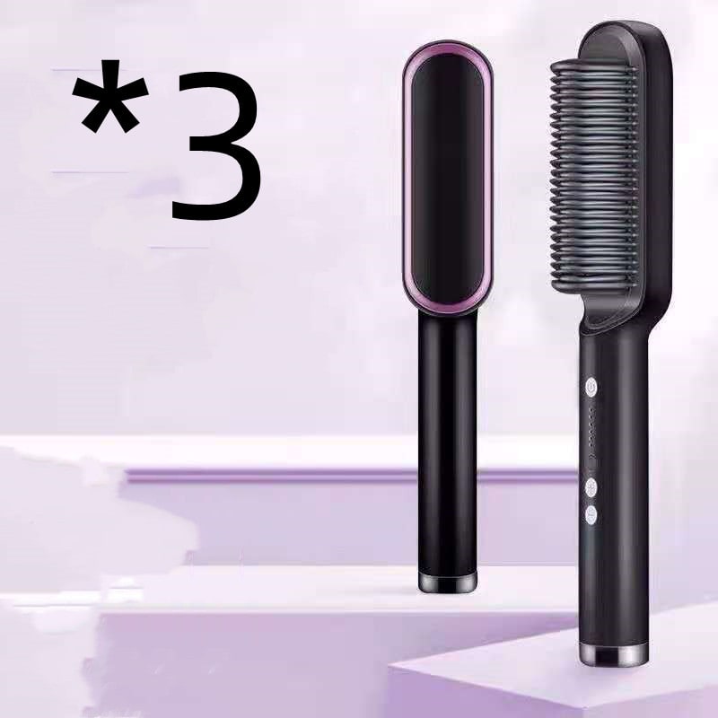 Ceramic Hair Styling Brush with Cordless Convenience and Custom Heat Settings
