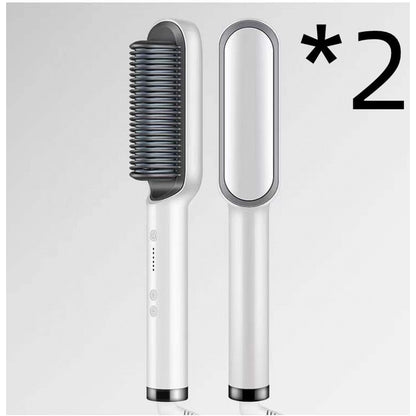 Ceramic Hair Styling Brush with Cordless Convenience and Custom Heat Settings