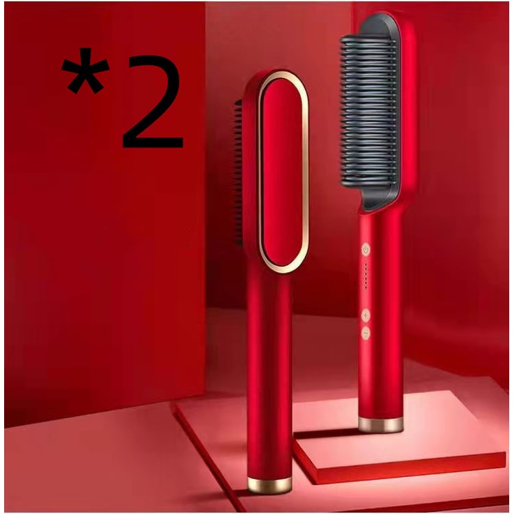 Ceramic Hair Styling Brush with Cordless Convenience and Custom Heat Settings