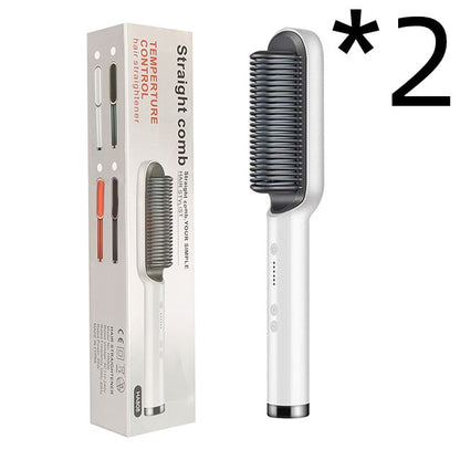Ceramic Hair Styling Brush with Cordless Convenience and Custom Heat Settings