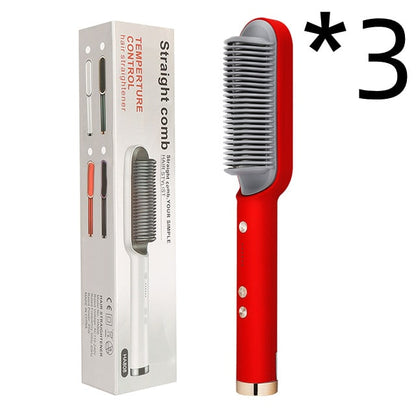 Ceramic Hair Styling Brush with Cordless Convenience and Custom Heat Settings