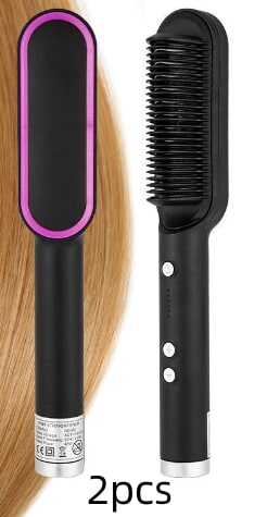 Ceramic Hair Styling Brush with Cordless Convenience and Custom Heat Settings