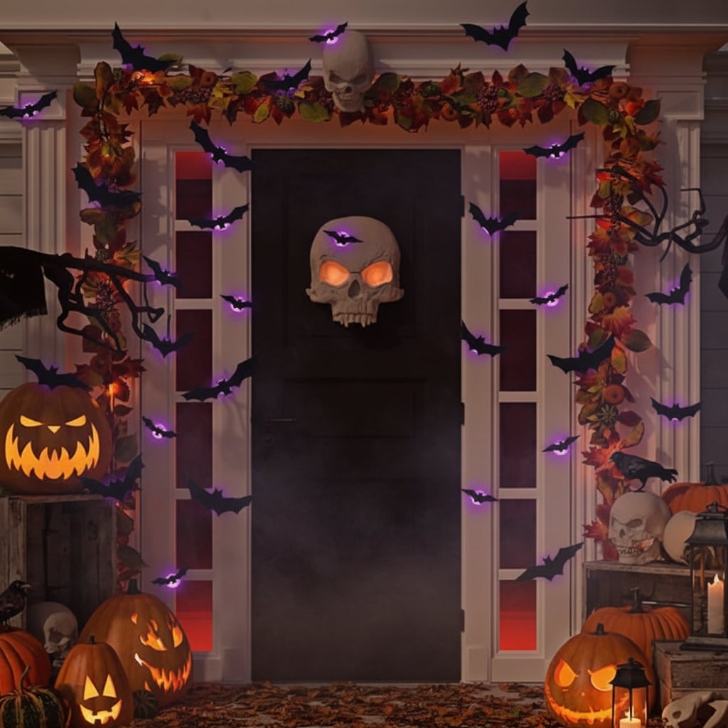 Illuminated 3D Bat Wall Decor – Spooky Halloween Clings